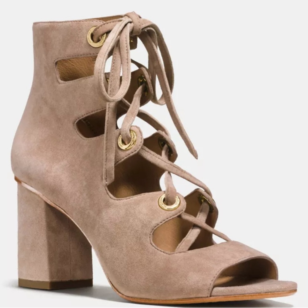 Coach Priscilla Lux Suede Stone